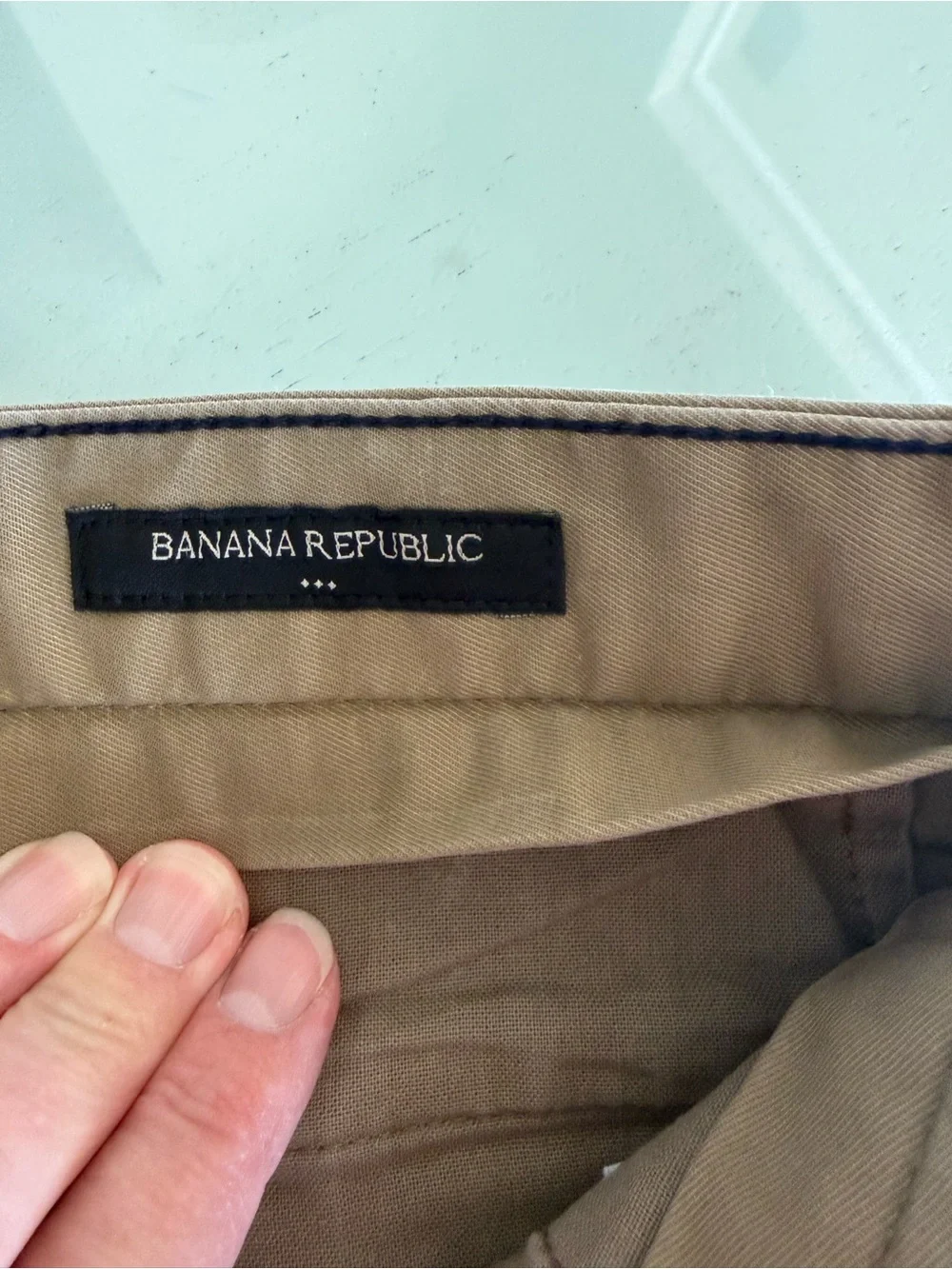 Banana Republic Men's Khaki Straight-Leg Chinos - Light Brown
